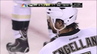 Milan Lucic 1 arm toss of Deryk Engelland in 3rd 6713 Pittsburgh Penguins vs Boston Bruins NHL [upl. by Yance]