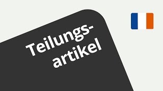 Der Teilungsartikel  Französisch  Grammatik [upl. by Agle742]