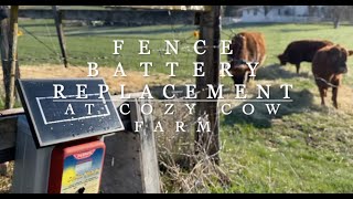 Solar Electric Fence Battery Replacement [upl. by Aiekat]