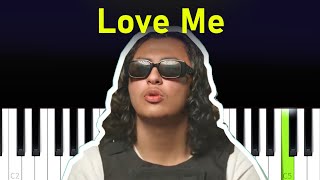 RealestK  Love Me Piano tutorial [upl. by Leanard]