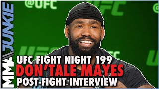 DonTale Mayes wants Lewis or Daukaus Im the best heavyweight on this card  UFC Fight Night 199 [upl. by Zephan]