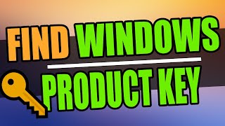 Find Your Windows Product Key  3 Ways To Find Windows 1011 Product Key [upl. by Rickert]