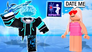 I Destroy the BIGGEST GOLD DIGGER in Roblox Blade Ball [upl. by Rudie]