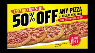 Hungry Howies Pizza 50 Off for Cyber Week [upl. by Nelyak]