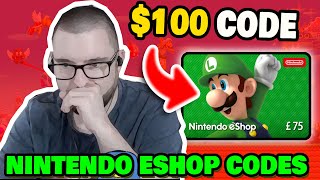 NEW METHOD  How to get Free Nintendo Gift Card Codes 2024  Free 100 Nintendo eShop Codes [upl. by Jeaz859]