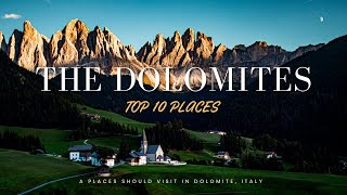 Top 10 places in Dolomites MUST visit [upl. by Baillie]