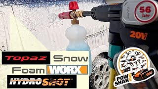 Topaz Snow Foam with Worx Hydroshot 56bar Part 4 [upl. by Eceinhoj]