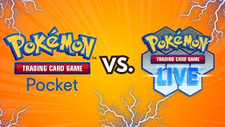 Pokemon TCG Pocket vs TCG Live  Whats the Difference [upl. by Maddis]