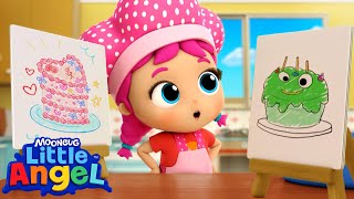 Baking Battle  Jill or Baby John  Little Angel Kids Songs amp Nursery Rhymes [upl. by Fernanda823]