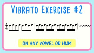 Vibrato Vocal Exercise Longer Version  How to Develop Vibrato [upl. by Fiester]