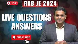 🔴 Live Questions and Answers for RRB JE rrb rrbje rrbjecivil [upl. by Annotahs]