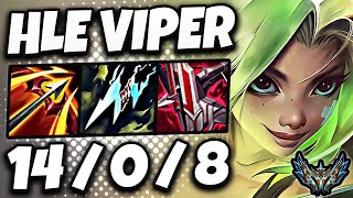 Zeri vs Draven ADC  HLE Viper  Rank 2 Korea Challenger 1413 ✅ [upl. by Nosretep]