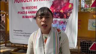 LIMIT started a hunger strike at Delhi to restore peace and harmony in Manipur [upl. by Feldman245]