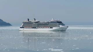 Celebrity Eclipse sailing in to Hubbard Glacier Alaska [upl. by Aztinay]