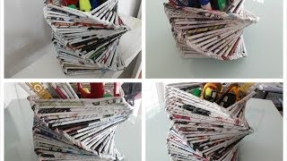 DIY Room or Home Decoration  Recycled Old Magazine [upl. by Towland]