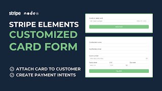 Stripe Elements  Build a custom card form [upl. by Anitserp]