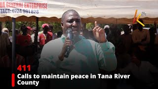 Calls to maintain peace in Tana River County [upl. by Allekim]