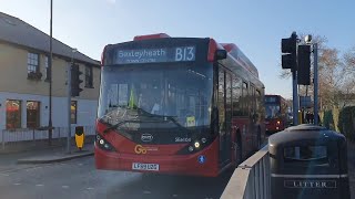 FIRST DAYTRANSFER Route B13 SEe104 LF69UZG Enviro 200 EV [upl. by Auqinihs]