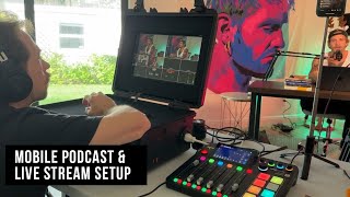 Mobile Podcast Setup  Live Box Blackmagic Atem Mini Rodecaster Pro II [upl. by Lonnie]