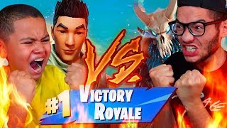 1v1 NOOB NO SKIN 9 YEAR OLD BROTHER VS RAGNAROK MINDOFREZ HE WENT FAZE TFUE MODE FORTNITE BR [upl. by Retrak]