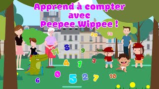 Compter jusquà 20 avec Peppee Wippee  Learn French numbers 1 to 20 [upl. by Desireah67]