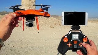 Quadcopter S10 FPV Camera Drone Flight Test Review [upl. by Lemert]