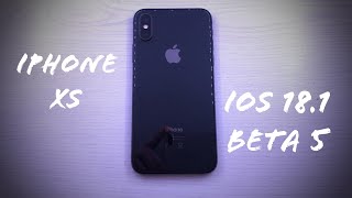 ¿Cómo va iOS 181 Beta 5 en iPhone XS [upl. by Purington]