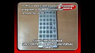 HOW TO PROGRAM YOUR TV WITH EMERSON JUMBO QUANTUM FX REM114 UNIVERSAL REMOTE CONTROL [upl. by Nalloh]