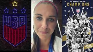 USWNT World Cup Celebration Instagram Stories [upl. by Legnaesoj]