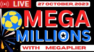 Mega Millions Lottery Oct 27 2023  Today Live Drawings Results  Tonight Winning Numbers [upl. by Lipson]