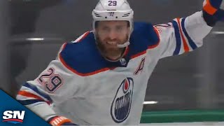 Leon Draisaitl Scores Opening Goal Of Western Conference Final [upl. by Kial853]