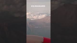 Kilimanjaro flight view mount Tanzania kenya airlines [upl. by Pier]