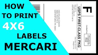 How to print Mercari 4x6 Labels on Thermal Printer Windows for FREE [upl. by Malita]