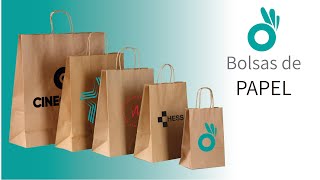 👜 Bolsas de Papel PERSONALIZADAS 👜  ¿Cómo personalizarlas en Moloon [upl. by Nnaer]