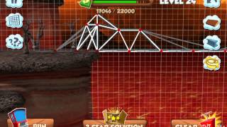 Bridge Builder Constructor Simulator  Volcano level 24 [upl. by Adnilahs]