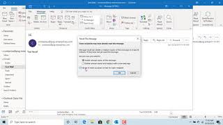 How to Recall sent email message in Outlook  Office 365 [upl. by Caputto]