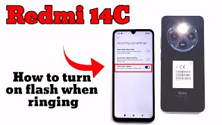 Redmi 14c how to turn on flash light when ringing [upl. by Harwilll103]