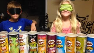 THE PRINGLES CHALLENGEMATTHEW amp MARISSA15 DIFFERENT FLAVORS [upl. by Winchester370]