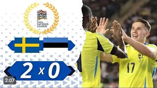 Sweeden vs Estonia 30 Goals amp highlights 2024 [upl. by Raddie]