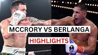 Edgar Berlanga vs Padraig McCrory Highlights amp Knockouts [upl. by Imrots]