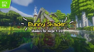 NICE  SHADER MCPE 120 RTX RENDER DRAGON NO LAG  RAM 12 GB ANDROID [upl. by Humfrey]