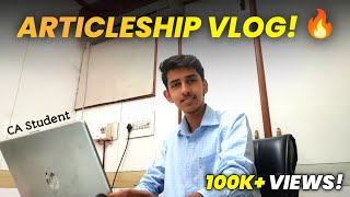 My First Vlog of CA Articleship 🔥  A Day in Life of a CA Article  Shubham Gupta [upl. by Deroo686]