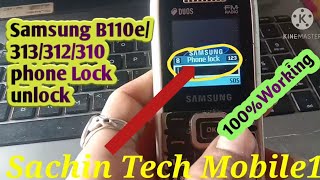 Samsung B110e phone lock unlock with computer 100working [upl. by Hackathorn277]