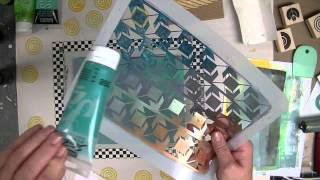 Cloth Paper Scissors  Gelli JumpStart Journal Demo  Part 1  Patti Tolley Parrish [upl. by Leirraj]