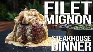 Perfect Filet Mignon Steakhouse Dinner  SAM THE COOKING GUY 4K [upl. by Thomey]