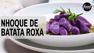 NHOQUE DE BATATA ROXA  COZINHA FOOD NETWORK [upl. by Tadeas]