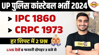 UP CONSTABLE IPC amp CRPC CLASS  UP POLICE GK GS MARATHON CLASS  UPP IPC amp CRPC CLASS BY VIVEK SIR [upl. by Player]