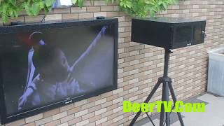 Outdoor TV enclosure  DeerTV Weatherproof TV enclosures [upl. by Anatole]