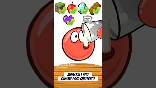 Red Ball Animation  Minecraft and Gummy Snack Food 😋 shorts animation [upl. by Moll]