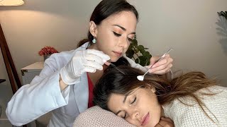 ASMR Scalp Check amp Treatment  Sensitivity Scalp Tests Sharp or Dull Real Person Exam MadPASMR [upl. by Ymiaj]